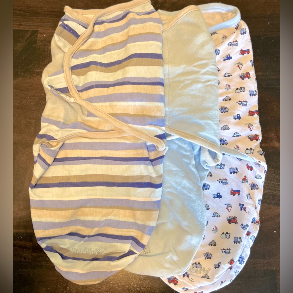 3 x swaddleme baby swaddles